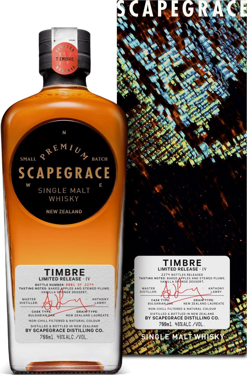 Scapegrace Single Malt Whisky - TIMBRE IV- Limited Edition 46,0% Vol.
