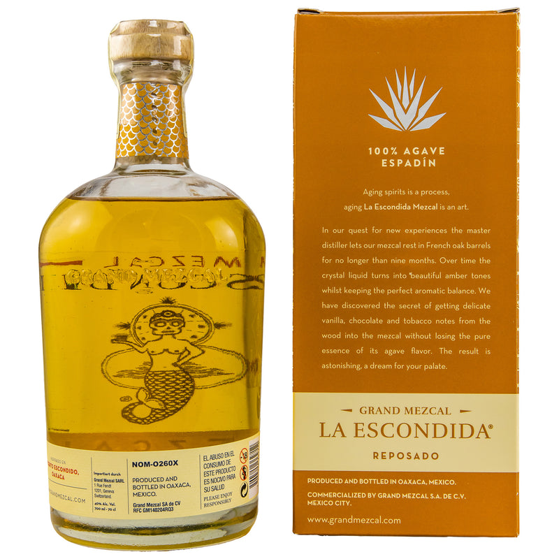 La Escondida Mezcal Reposado 40% Vol.