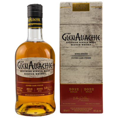 GlenAllachie Cuvée Wine Cask Finish 2012/2022 Speyside Single Malt Scotch Whisky 48% Vol.