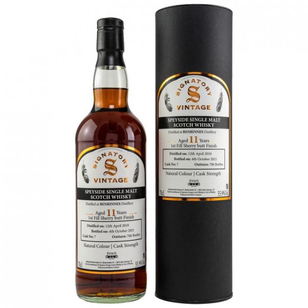 Benrinnes 2010/2021 Signatory Vintage Speyside Single Malt Scotch Whisky Selected by Kirsch Import 55,9% Vol.
